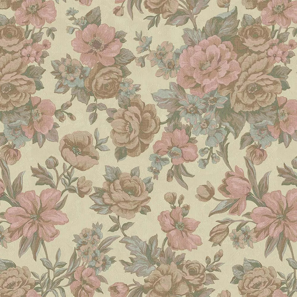 Pink Embossed Wallpaper – Timeless Elegance (5806-2)